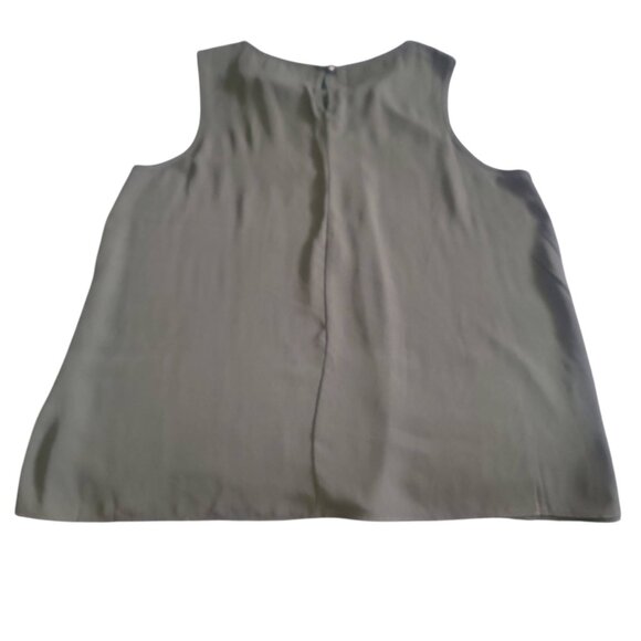 NWOT-Charming Charlie Womens Sleeveless Chiffon Blouse, Black, Size L - Picture 3 of 3